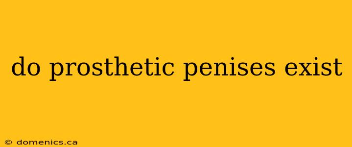 do prosthetic penises exist