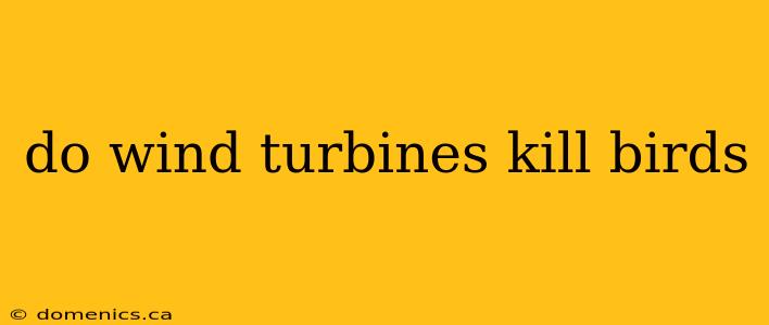 do wind turbines kill birds