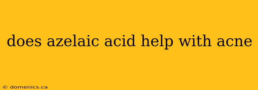 does azelaic acid help with acne