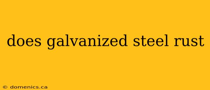 does galvanized steel rust