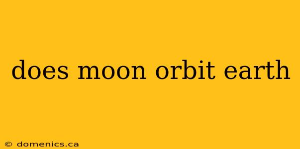 does moon orbit earth