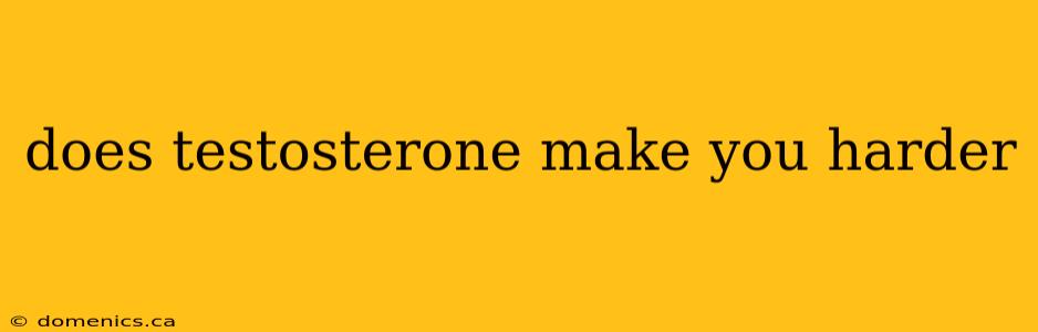 does testosterone make you harder