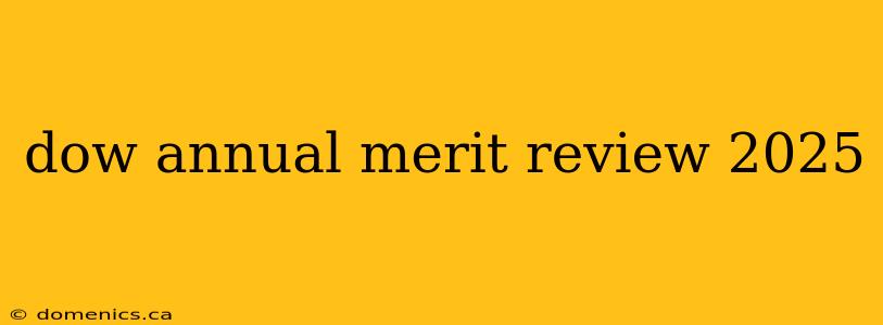 dow annual merit review 2025