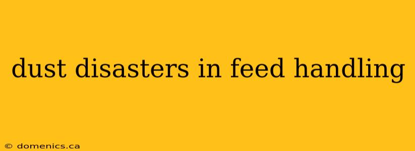 dust disasters in feed handling