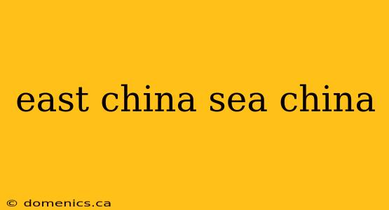 east china sea china