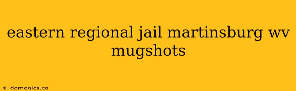 eastern regional jail martinsburg wv mugshots