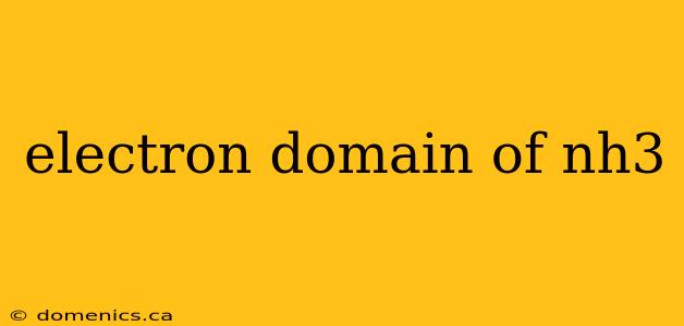 electron domain of nh3