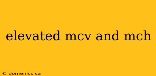 elevated mcv and mch