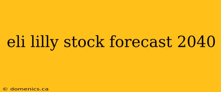 eli lilly stock forecast 2040