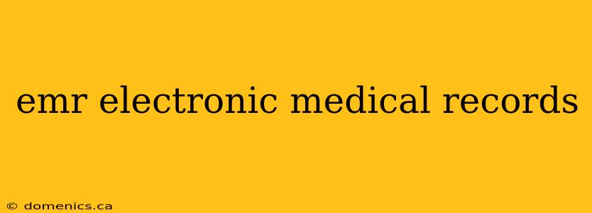 emr electronic medical records