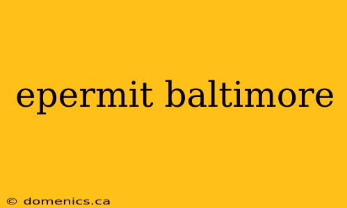 epermit baltimore