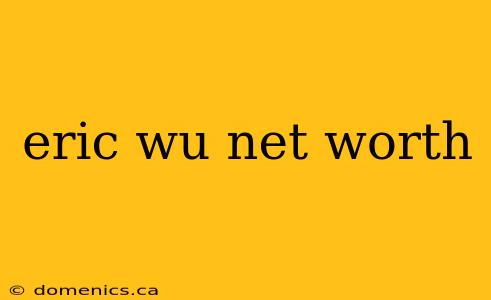 eric wu net worth