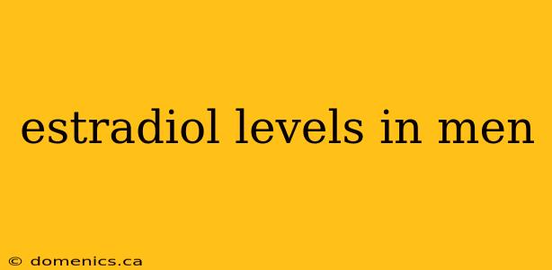 estradiol levels in men