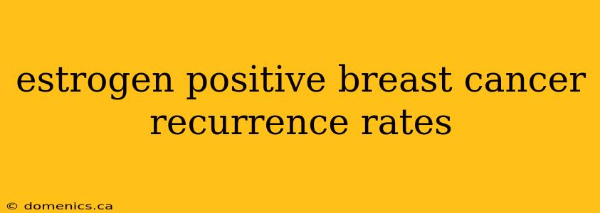 estrogen positive breast cancer recurrence rates