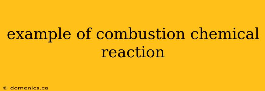 example of combustion chemical reaction