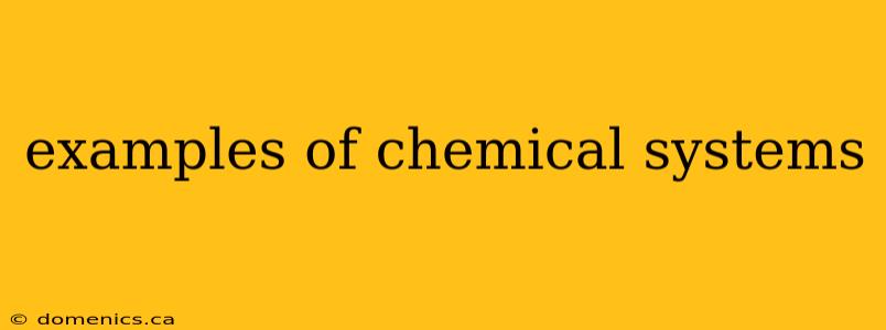 examples of chemical systems