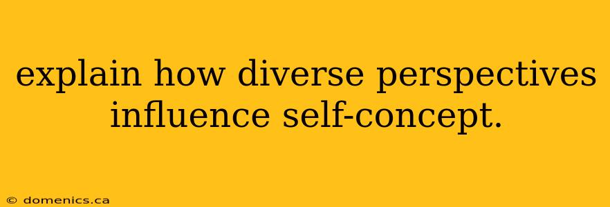 explain how diverse perspectives influence self-concept.