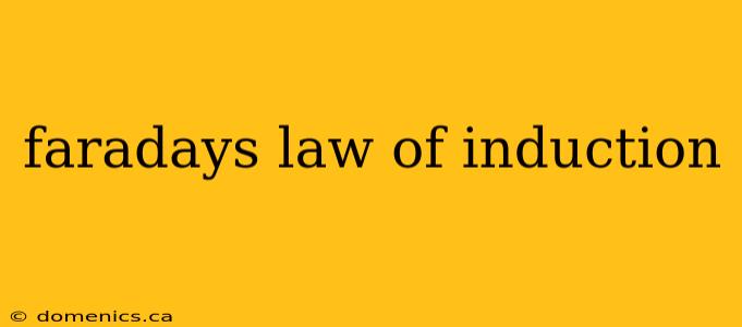 faradays law of induction