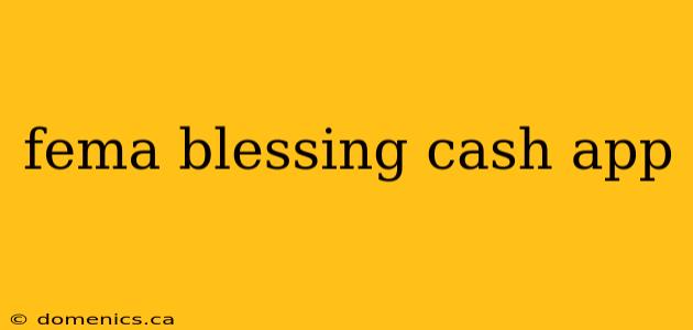 fema blessing cash app