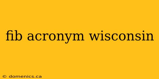 fib acronym wisconsin