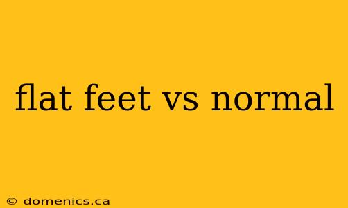 flat feet vs normal