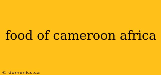 food of cameroon africa