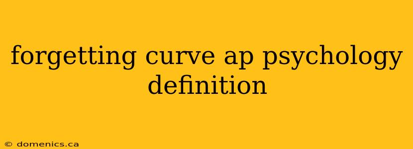 forgetting curve ap psychology definition