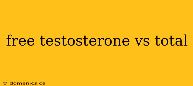 free testosterone vs total