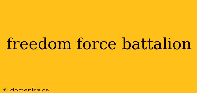 freedom force battalion