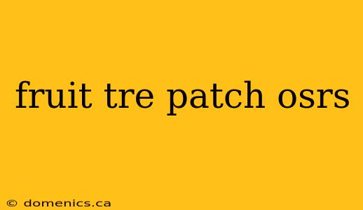 fruit tre patch osrs