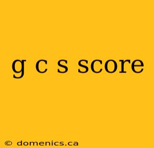 g c s score