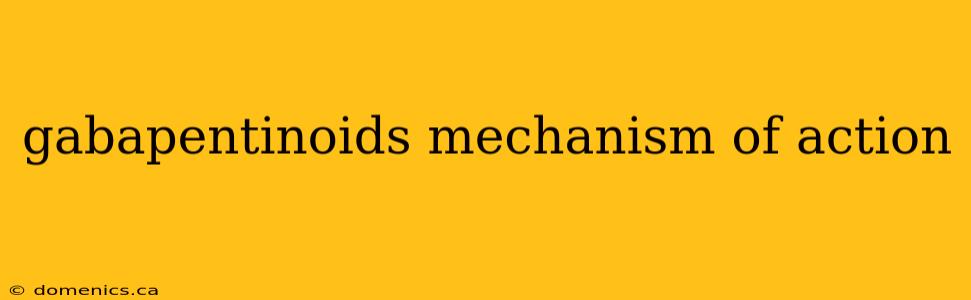 gabapentinoids mechanism of action