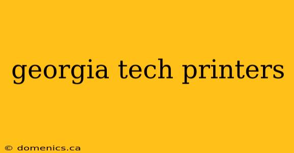 georgia tech printers