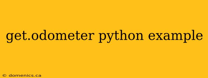 get.odometer python example