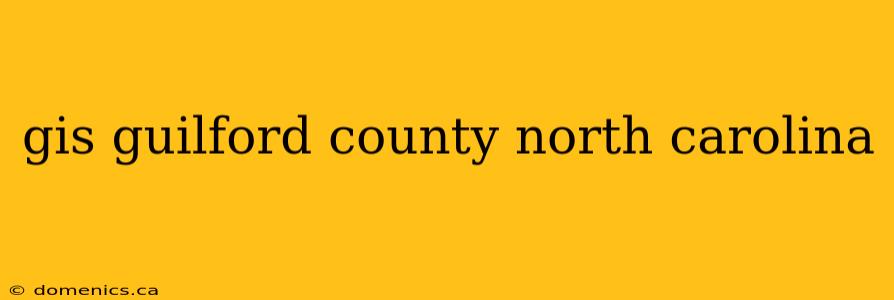 gis guilford county north carolina