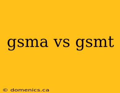 gsma vs gsmt