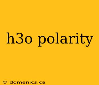 h3o polarity
