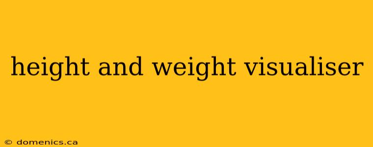 height and weight visualiser