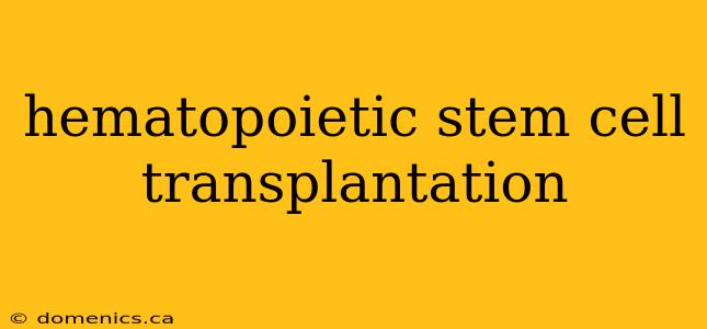 hematopoietic stem cell transplantation