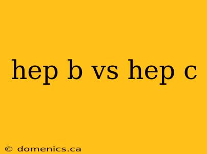 hep b vs hep c