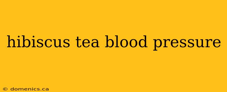 hibiscus tea blood pressure