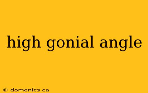 high gonial angle