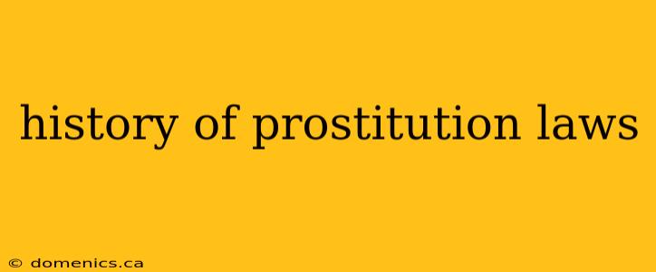 history of prostitution laws