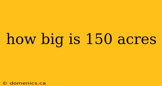 how big is 150 acres