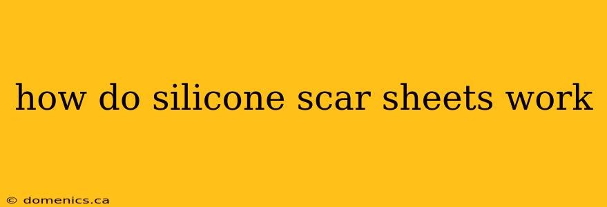 how do silicone scar sheets work