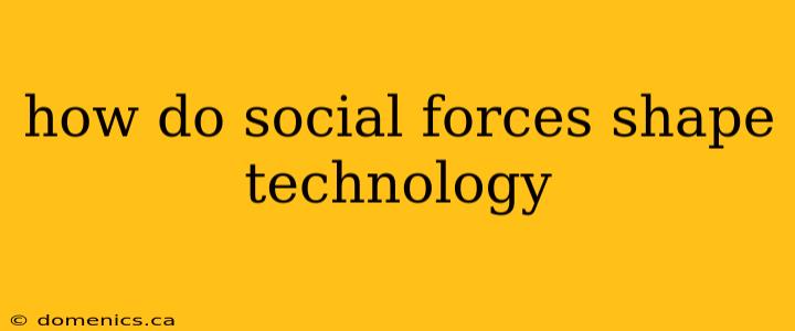 how do social forces shape technology