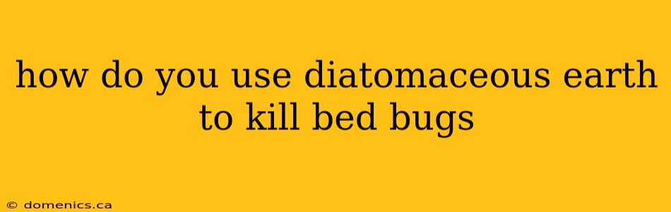 how do you use diatomaceous earth to kill bed bugs