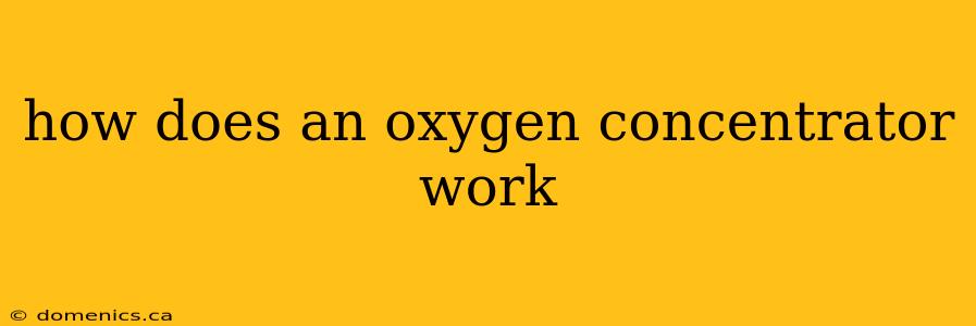 how does an oxygen concentrator work