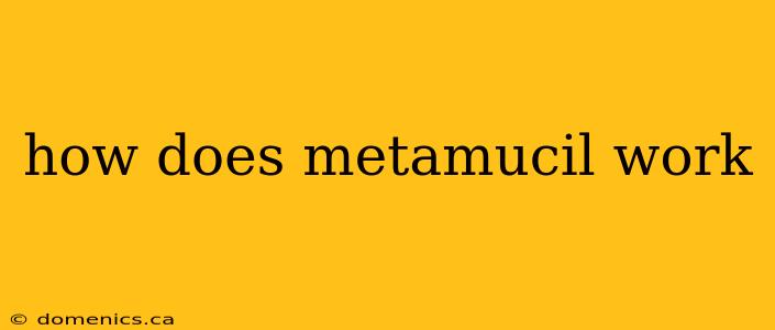 how does metamucil work