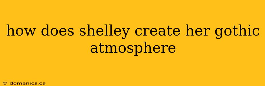 how does shelley create her gothic atmosphere